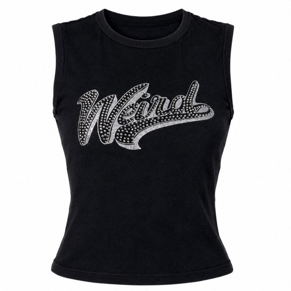 Tops - Dolce & Gabbana Vintage Black "Weird" Tank